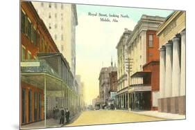 Royal Street, Mobile, Alabama-null-Mounted Premium Giclee Print