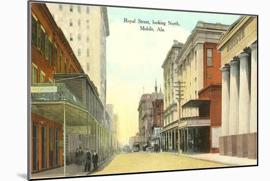 Royal Street, Mobile, Alabama-null-Mounted Art Print