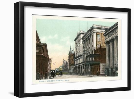 Royal Street, Mobile, Alabama-null-Framed Art Print