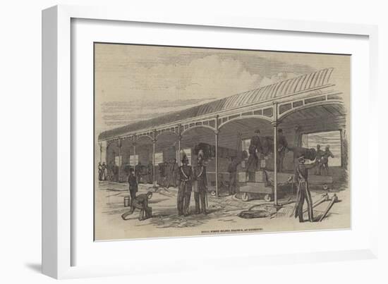 Royal Sussex Militia Practice, at Southover-null-Framed Giclee Print