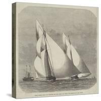 Royal Thames Yacht Club Schooner and Yawl Race, the Egeria and Gwendoline in Sea Reach-Edwin Weedon-Stretched Canvas