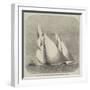 Royal Thames Yacht Club Schooner and Yawl Race, the Egeria and Gwendoline in Sea Reach-Edwin Weedon-Framed Giclee Print