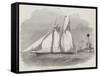 Royal Thames Yacht-Club Schooner Match, The Shark Rounding The Mouse Light-Ship-Edwin Weedon-Framed Stretched Canvas