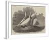Royal Thames Yacht Club Schooner Match, the Wildfire and Vestal in the Lower Hope-Edwin Weedon-Framed Giclee Print