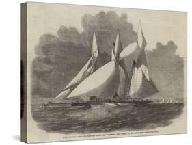 Royal Thames Yacht Club Schooner Match, the Wildfire and Vestal in the Lower Hope-Edwin Weedon-Stretched Canvas