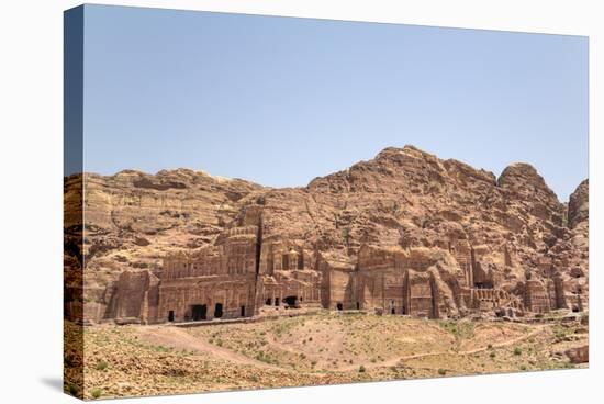 Royal Tombs, Petra, Jordan, Middle East-Richard Maschmeyer-Stretched Canvas