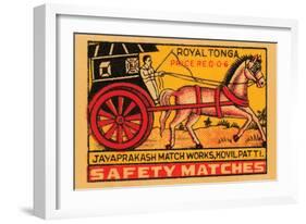 Royal Tonga Safety Matches-null-Framed Art Print