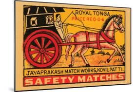 Royal Tonga Safety Matches-null-Mounted Art Print