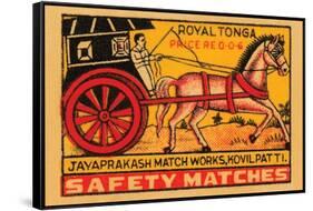 Royal Tonga Safety Matches-null-Framed Stretched Canvas