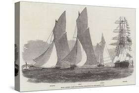 Royal Victoria Yacht Club Regatta, the Match for Her Majesty's Cup-Edwin Weedon-Stretched Canvas