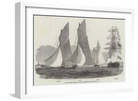 Royal Victoria Yacht Club Regatta, the Match for Her Majesty's Cup-Edwin Weedon-Framed Giclee Print