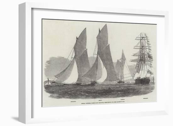 Royal Victoria Yacht Club Regatta, the Match for Her Majesty's Cup-Edwin Weedon-Framed Giclee Print