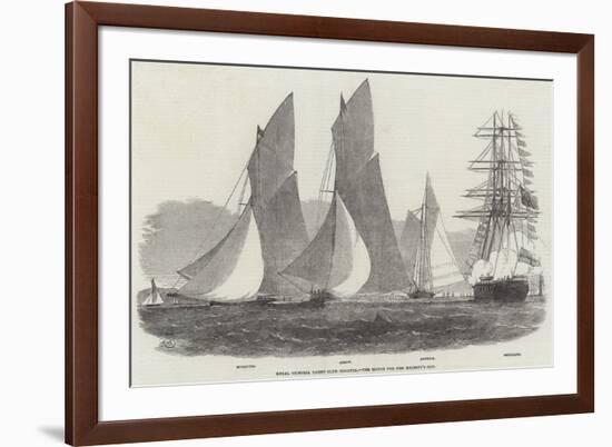 Royal Victoria Yacht Club Regatta, the Match for Her Majesty's Cup-Edwin Weedon-Framed Giclee Print