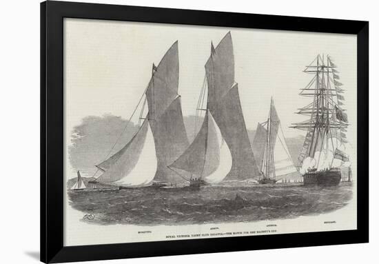 Royal Victoria Yacht Club Regatta, the Match for Her Majesty's Cup-Edwin Weedon-Framed Giclee Print