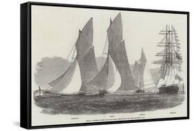 Royal Victoria Yacht Club Regatta, the Match for Her Majesty's Cup-Edwin Weedon-Framed Stretched Canvas