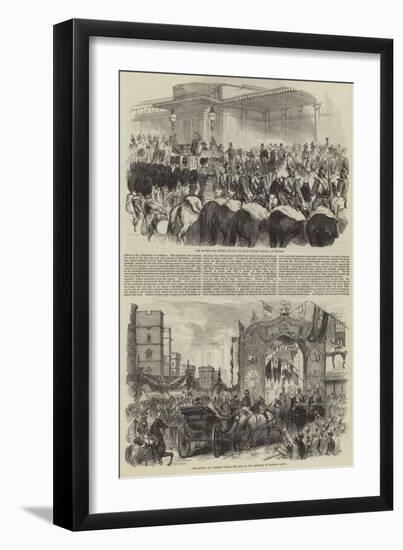 Royal Visit of Napoleon III-null-Framed Giclee Print