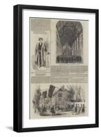Royal Visit to Cambridge-null-Framed Giclee Print