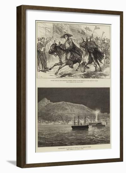 Royal Visit to Gibraltar-null-Framed Giclee Print