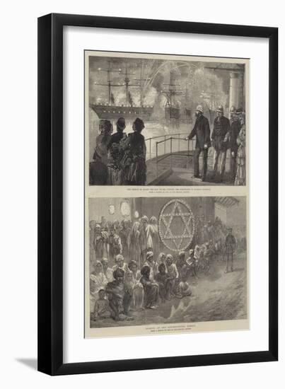 Royal Visit to India-null-Framed Giclee Print