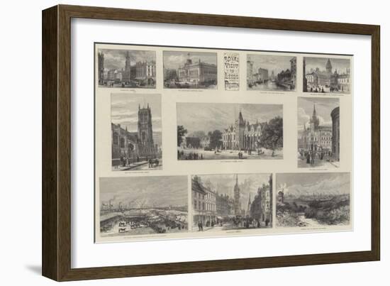 Royal Visit to Leeds and Preston-William Henry James Boot-Framed Giclee Print