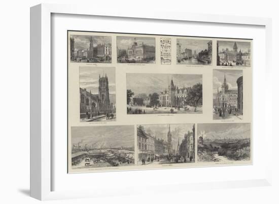 Royal Visit to Leeds and Preston-William Henry James Boot-Framed Giclee Print