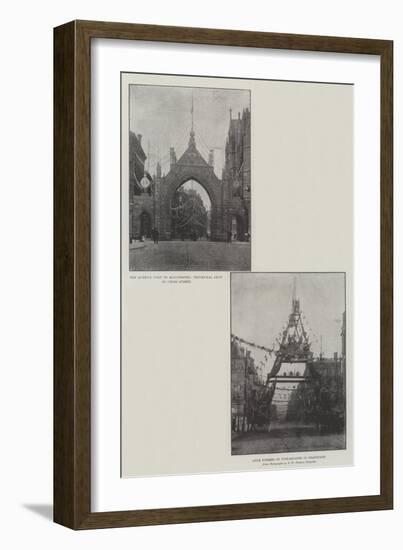 Royal Visit to Manchester-null-Framed Giclee Print