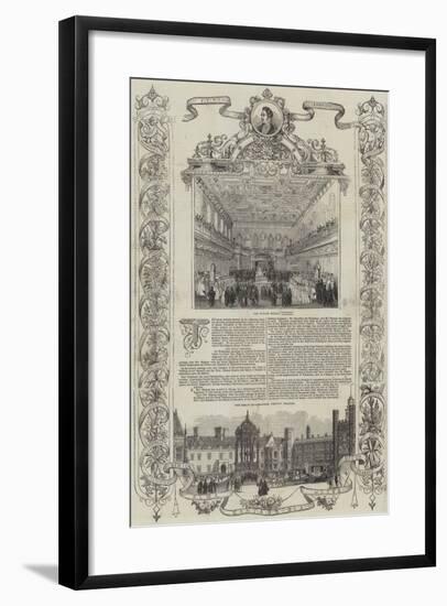 Royal Visit to the University of Cambridge-null-Framed Giclee Print