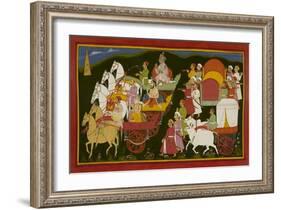 Royal Visitors Return To the Palace-null-Framed Giclee Print