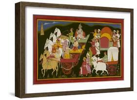 Royal Visitors Return To the Palace-null-Framed Giclee Print