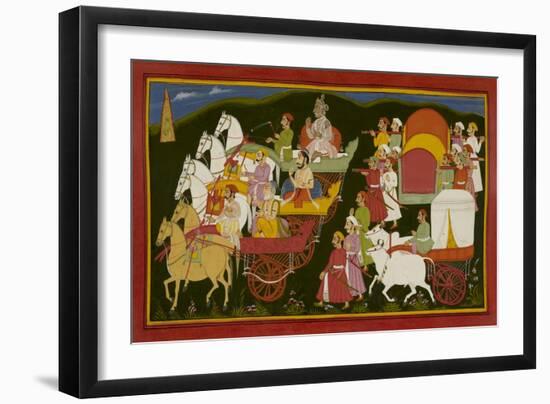 Royal Visitors Return To the Palace-null-Framed Giclee Print