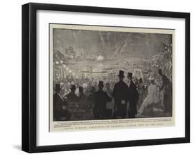 Royal Wedding Festivities at Richmond, Evening Fete on the River-null-Framed Giclee Print