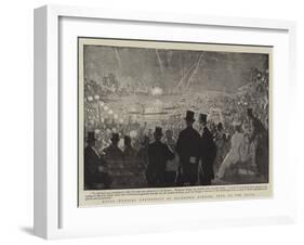 Royal Wedding Festivities at Richmond, Evening Fete on the River-null-Framed Giclee Print