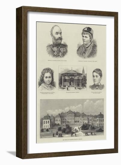 Royal Wedding of Prince Leopold and Princess Helena-Frank Watkins-Framed Giclee Print