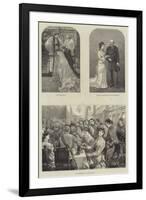 Royal Wedding of Prince Leopold and Princess Helena-null-Framed Giclee Print