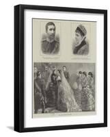 Royal Wedding of Princess Beatrice and Prince Henry of Battenberg-null-Framed Giclee Print