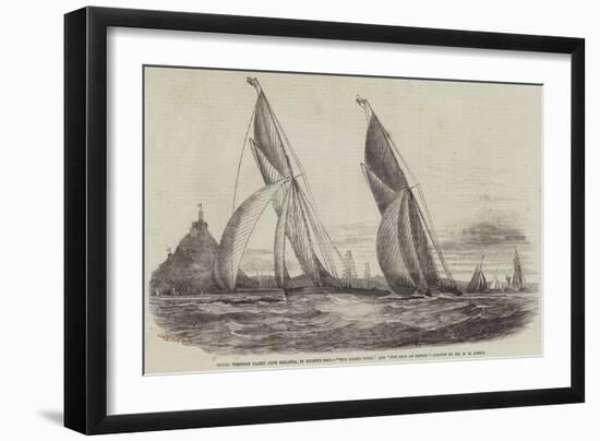 Royal Western Yacht Club Regatta, in Mount's Bay, The Grand Turk, and The Lily of Devon-Nicholas Matthews Condy-Framed Giclee Print