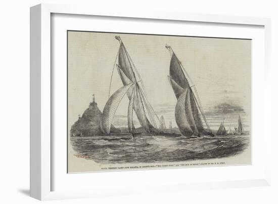 Royal Western Yacht Club Regatta, in Mount's Bay, The Grand Turk, and The Lily of Devon-Nicholas Matthews Condy-Framed Giclee Print