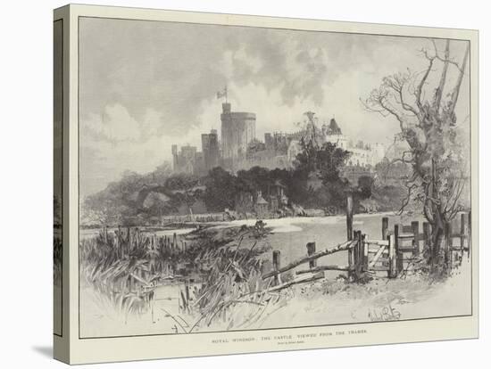 Royal Windsor, the Castle Viewed from the Thames-Herbert Railton-Stretched Canvas
