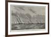 Royal Yacht Squadron Race for the Queen's Cup, the Hildegarde Running Home Past Ryde-null-Framed Giclee Print