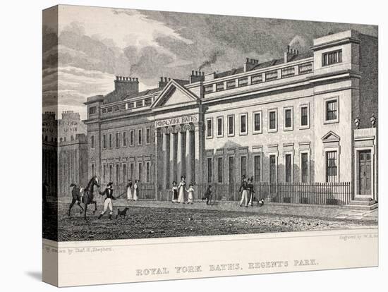 Royal York Baths-Thomas Hosmer Shepherd-Stretched Canvas