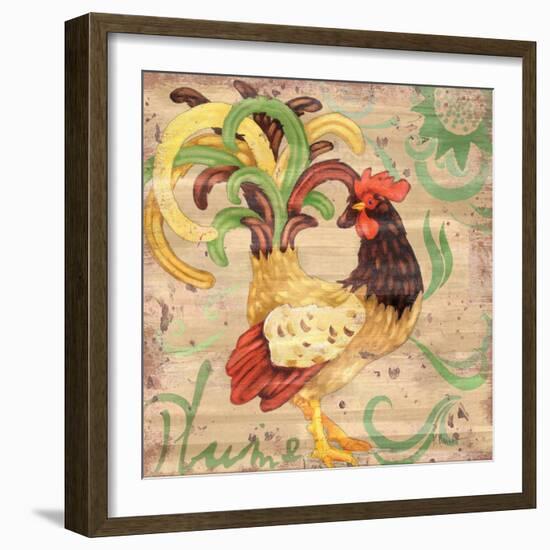 Royale Rooster III-Paul Brent-Framed Art Print