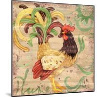 Royale Rooster III-Paul Brent-Mounted Art Print