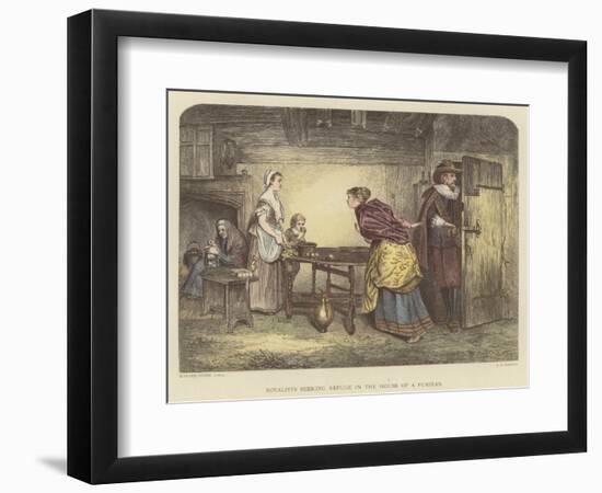 Royalists Seeking Refuge in the House of a Puritan-Marcus Stone-Framed Giclee Print