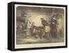 Royalists Seeking Refuge in the House of a Puritan-Marcus Stone-Framed Stretched Canvas