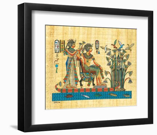 Royalty Cruising the Nile-null-Framed Art Print