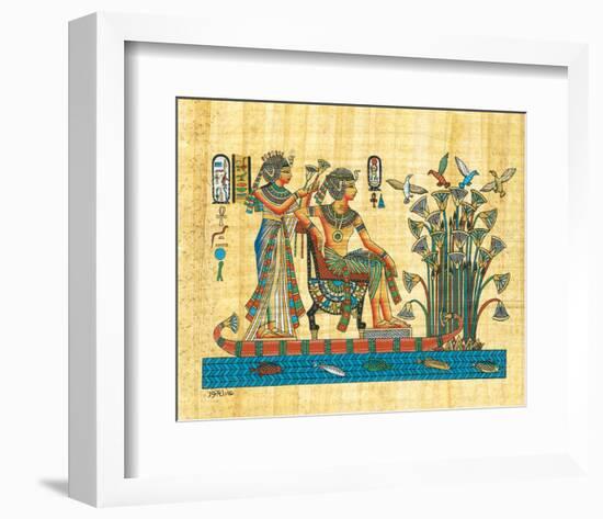 Royalty Cruising the Nile-null-Framed Art Print