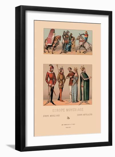 Royalty of Medieval Europe-Racinet-Framed Art Print