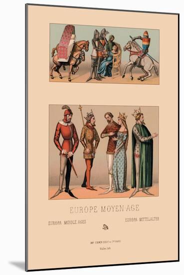 Royalty of Medieval Europe-Racinet-Mounted Art Print