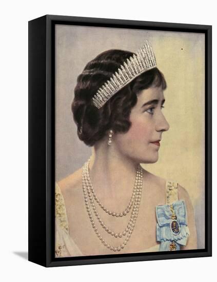 Royalty, Queen Elizabeth The Queen Mother, 1939, UK-null-Framed Stretched Canvas