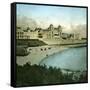Royan (Charente-Maritime, France), the Casino Seen from the Beach, Circa 1890-1895-Leon, Levy et Fils-Framed Stretched Canvas